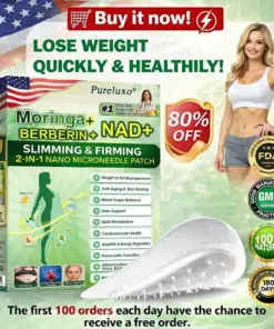 𝙋𝙪𝙧𝙚𝙡𝙪𝙭𝙤® 𝑴𝒐𝒓𝒊𝒏𝒈𝒂 & 𝑩𝒆𝒓𝒃𝒆𝒓𝒊𝒏𝒆 *NAD+| Slimming & Firming 2-in-1 Nano Microneedle Patch