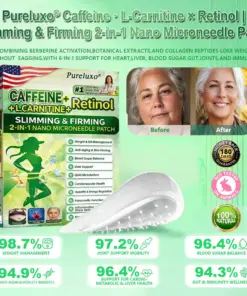 𝙋𝙪𝙧𝙚𝙡𝙪𝙭𝙤® Caffeine · L-Carnitine × Retinol | Slimming & Firming 2-in-1 Nano Microneedle Patch